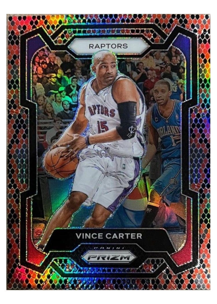 2023-24 Panini Prizm Base Set Vince Carter #195 card