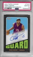 Vince Carter 2023-24 Topps Chrome 1972 Topps Autographs card