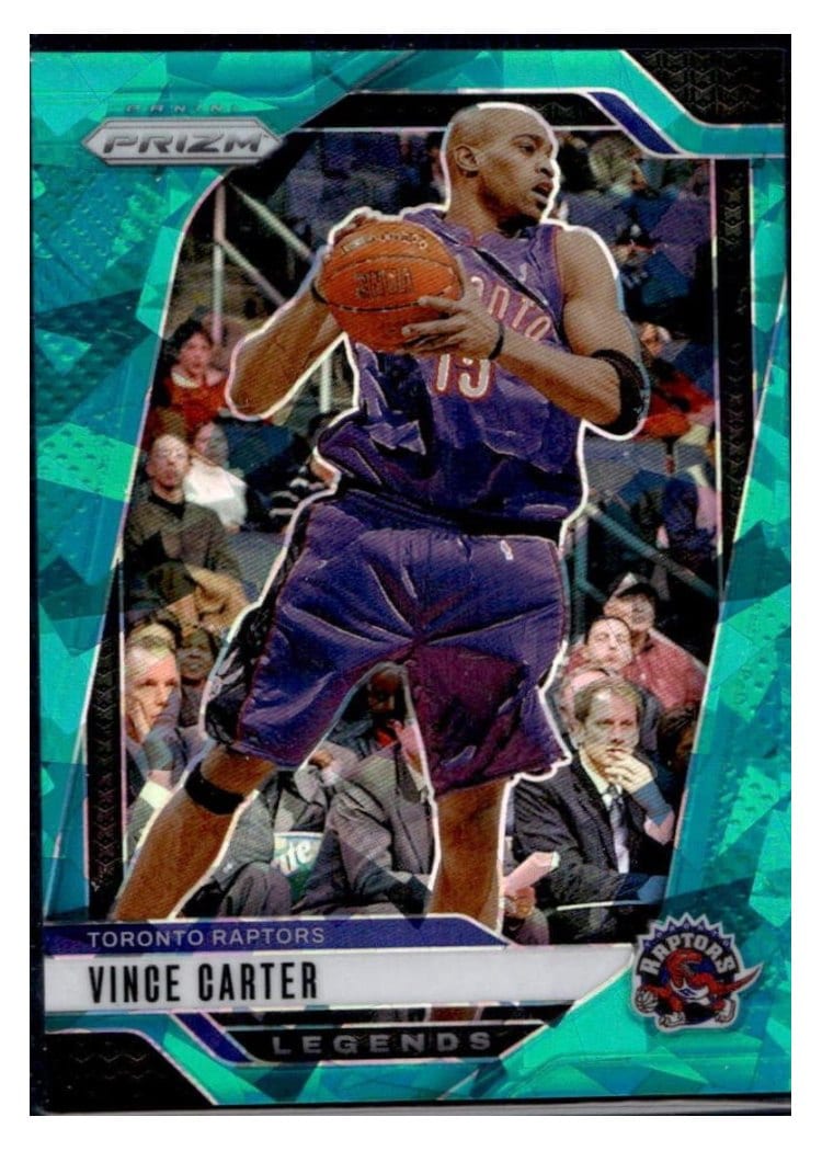 2024-25 Panini Prizm Base Set Vince Carter Teal Ice #295 card