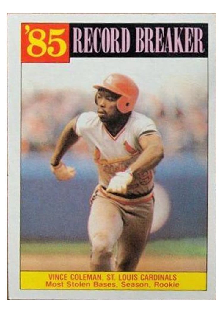 1986 Topps Vince Coleman #201 card