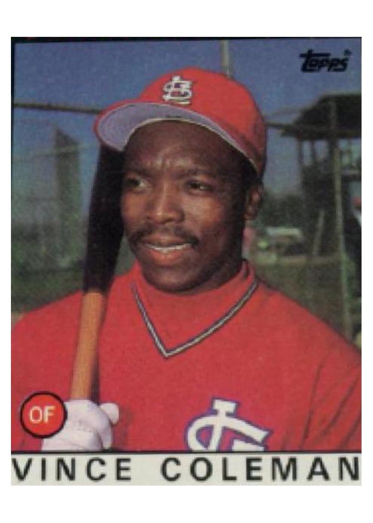 1986 Topps Vince Coleman #370 card