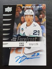 2023-24 Upper Deck Premier On the Forefront Autograph Vince Dunn #OFA-VD
