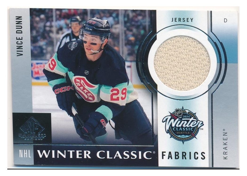 2024-25 SP Game Used 2024 Winter Classic Fabrics Vince Dunn #WCF-2 card