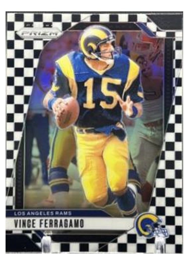 2024 Panini Prizm Base Set Vince Ferragamo Black White Checker #174 card