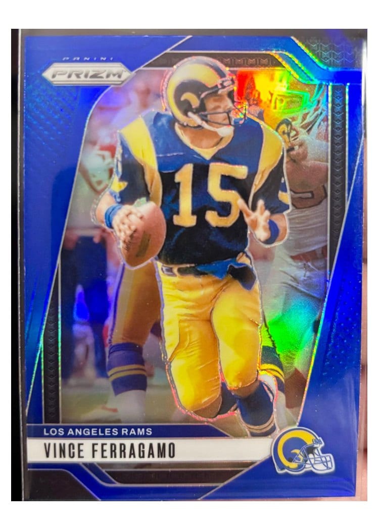 2024 Panini Prizm Base Set Vince Ferragamo Blue #174 card