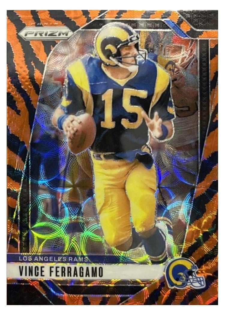 2024 Panini Prizm Base Set Vince Ferragamo Choice Tiger Stripe #174 card