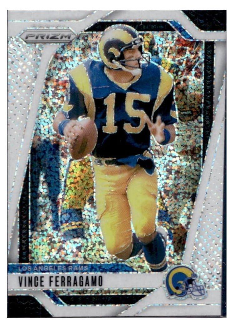 2024 Panini Prizm Base Set Vince Ferragamo White Sparkle #174 card
