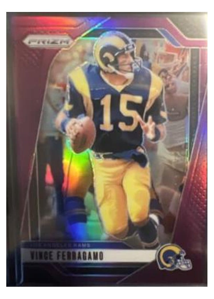 2024 Panini Prizm Base Set Vince Ferragamo Purple #174 card