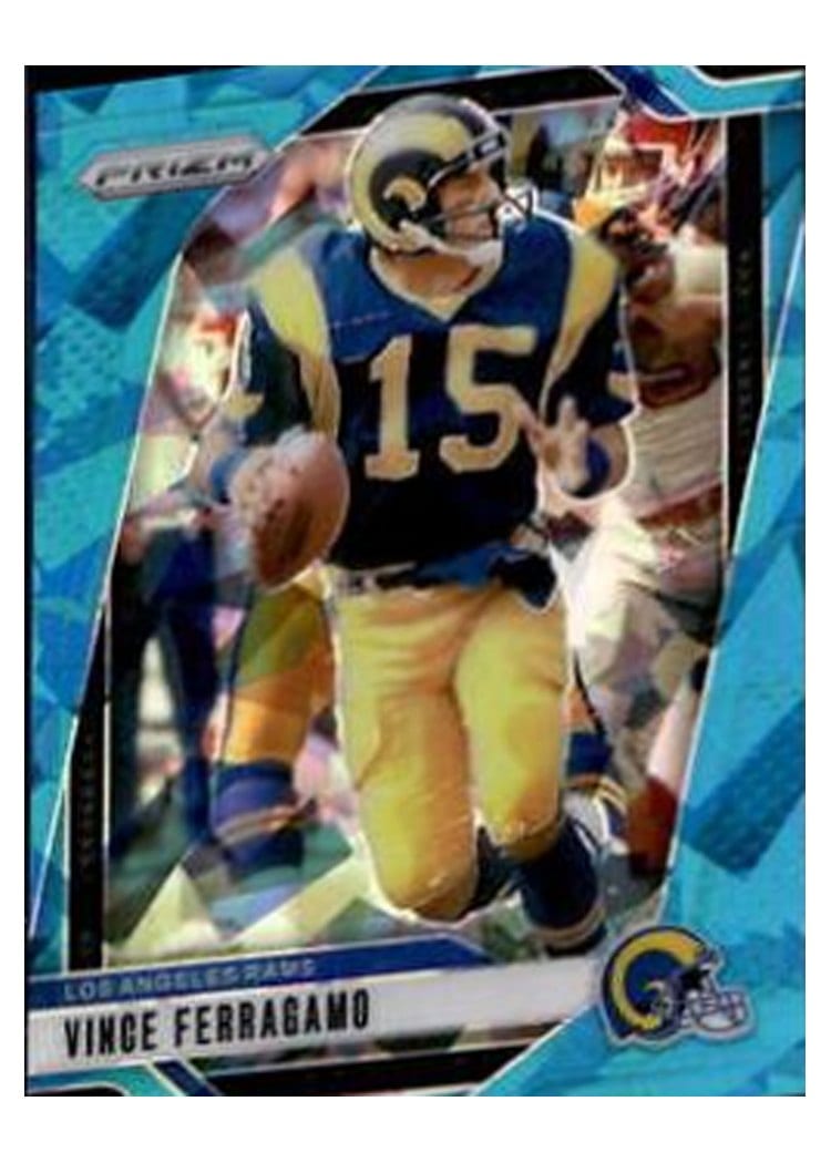 2024 Panini Prizm Base Set Vince Ferragamo Blue Ice #174 card