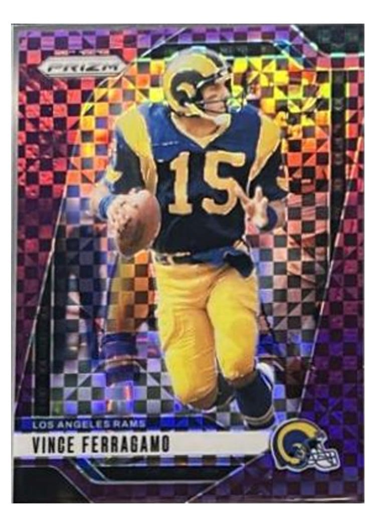 2024 Panini Prizm Base Set Vince Ferragamo Purple Power #174 card