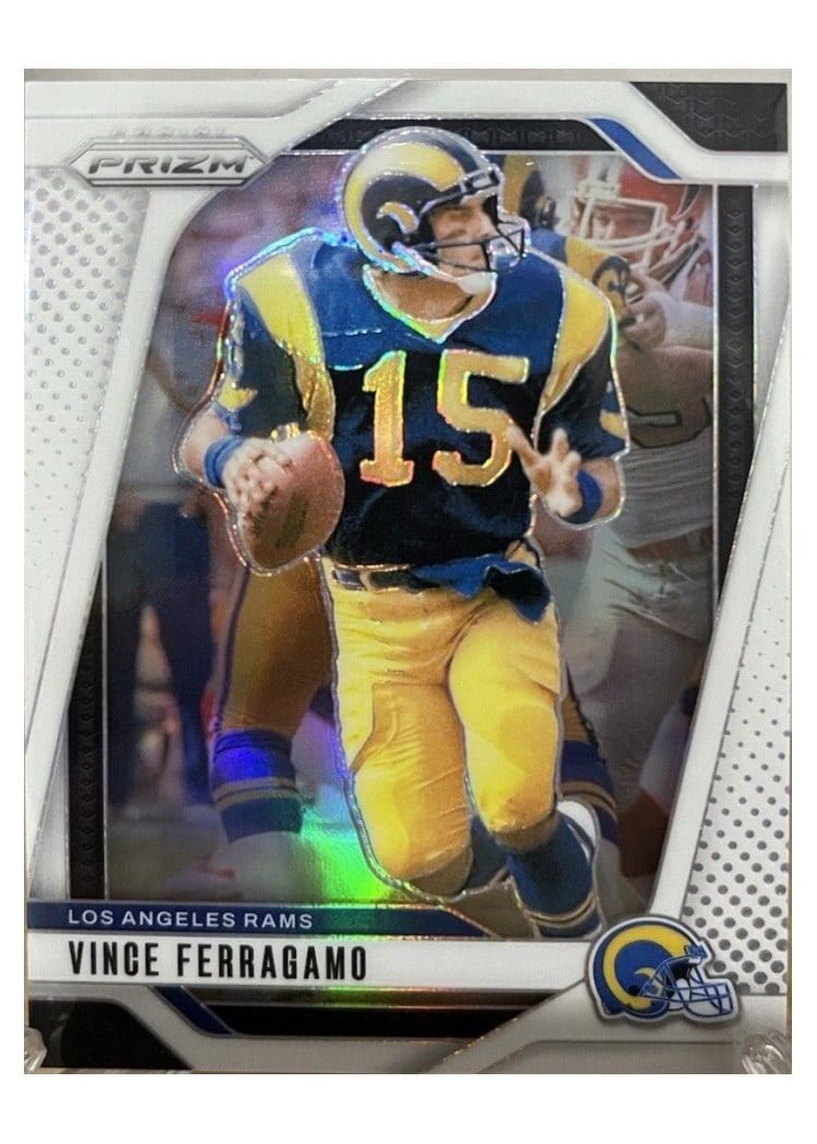 2024 Panini Prizm Base Set Vince Ferragamo White #174 card
