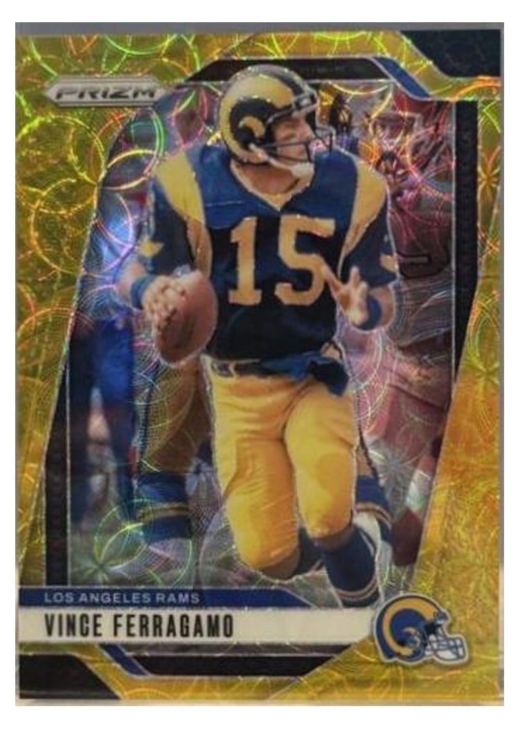 2024 Panini Prizm Base Set Vince Ferragamo Choice Gold #174 card
