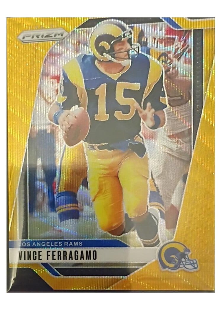 2024 Panini Prizm Base Set Vince Ferragamo Wave Gold #174 card