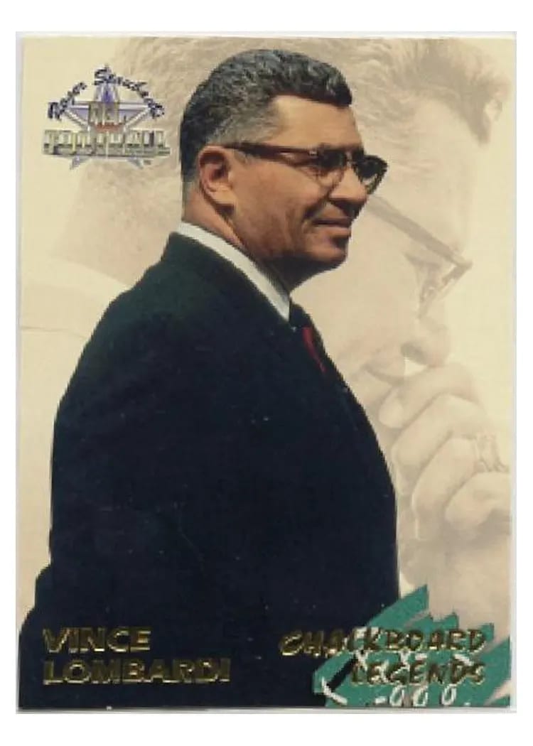 1994 Ted Williams Co Vince Lombardi #67 card