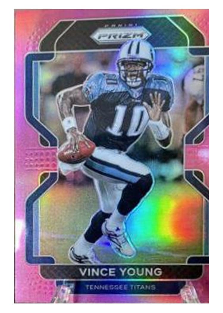 2021 Panini Prizm Base Set Vince Young Pink Prizm #9 card