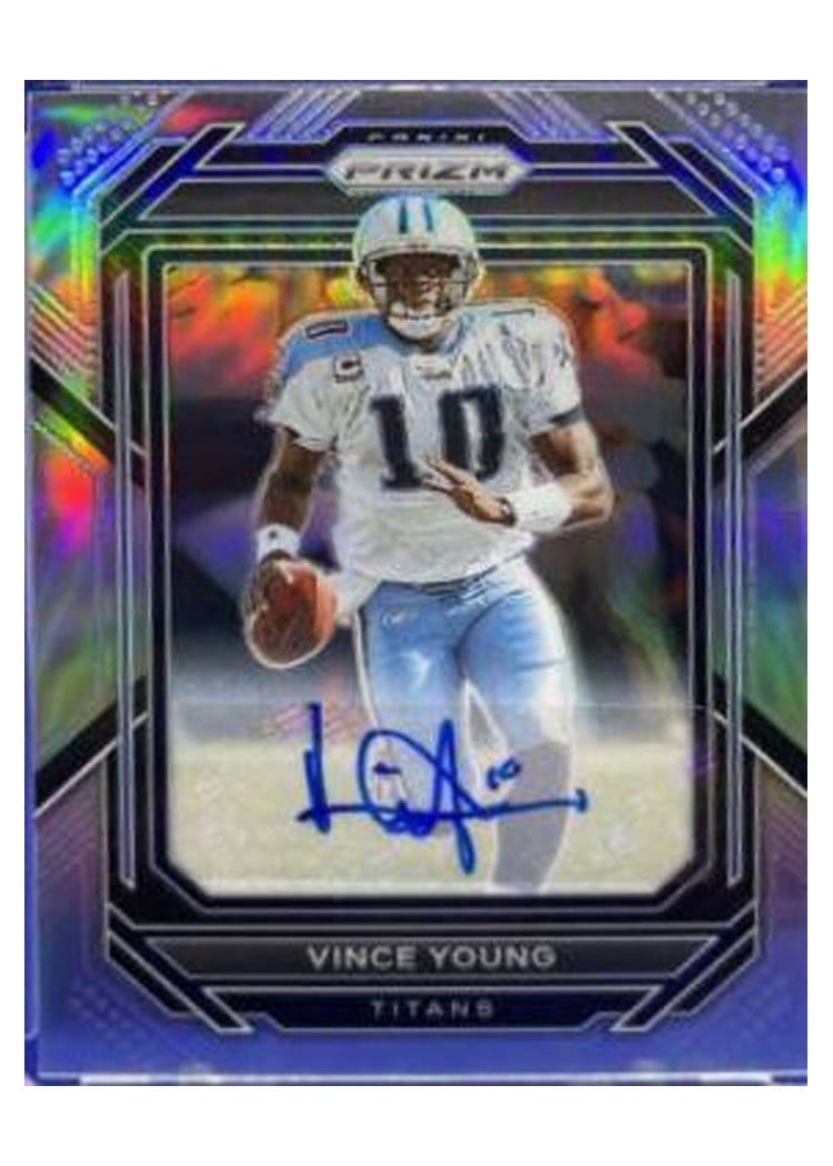 2022 Panini Prizm Base Set Vince Young Autograph Silver #290 card