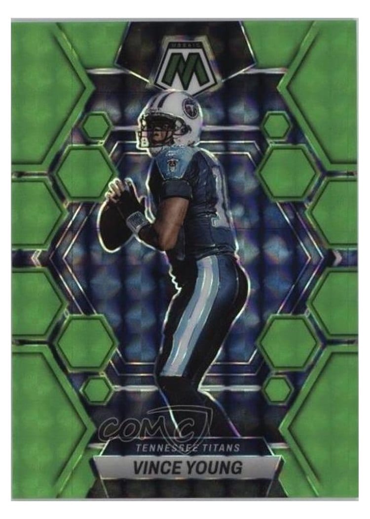 2023 Panini Mosaic Base Set Vince Young Green Fluorescent #241 card
