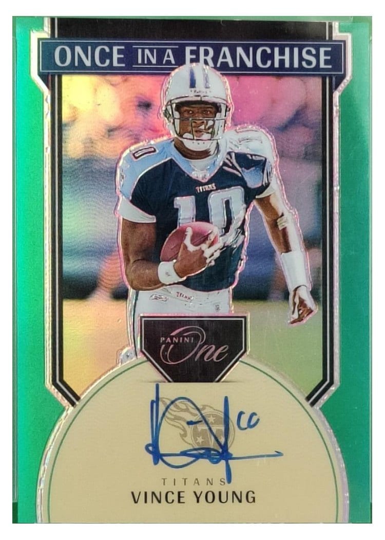 2024 Panini One Once in a Franchise Autographs Vince Young #345 card