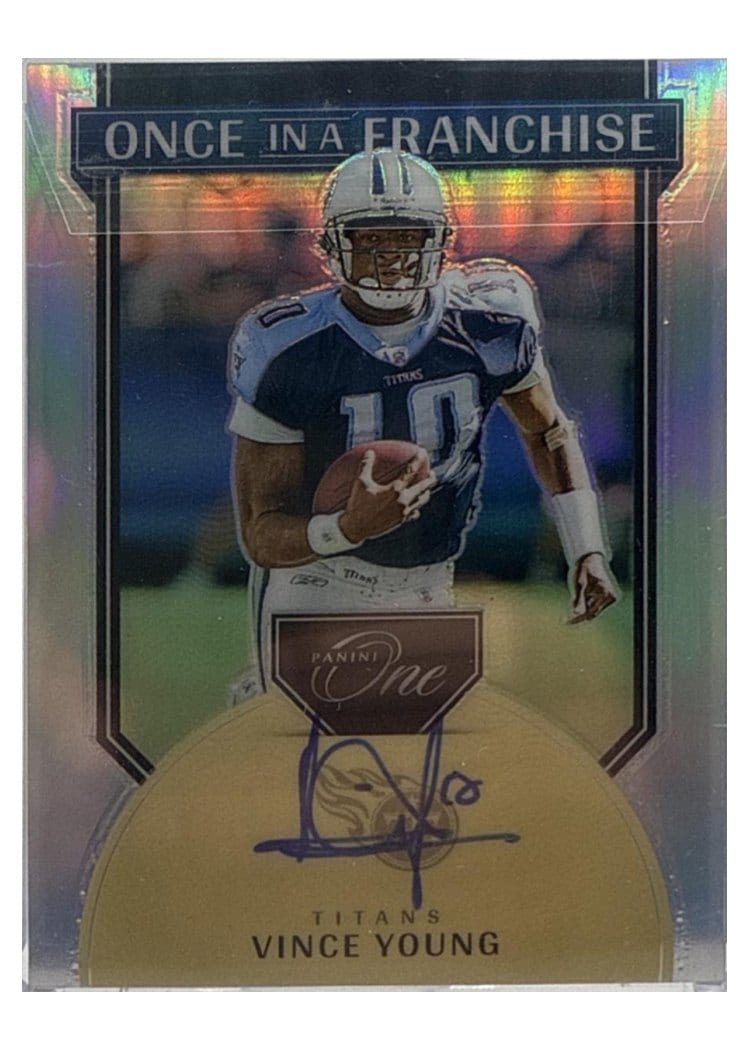 2024 Panini One Once in a Franchise Autographs Vince Young #345 card