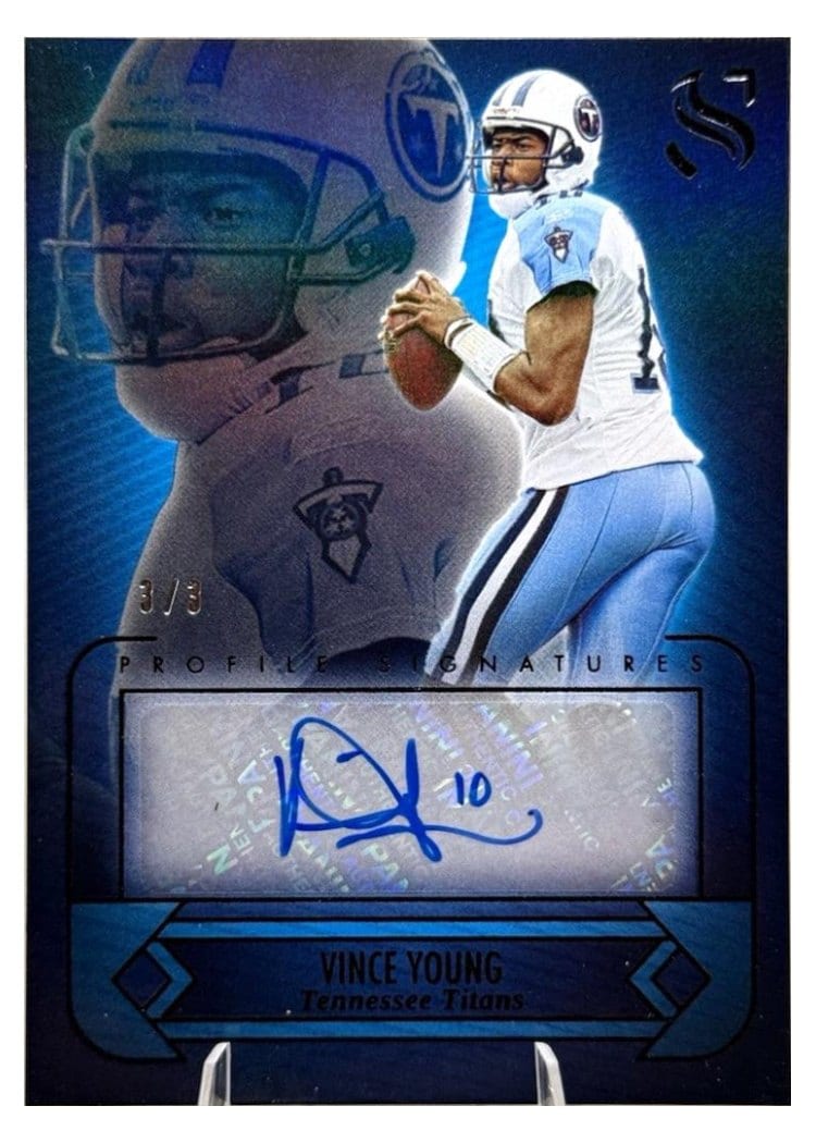 2025 Panini Silhouette Profile Signatures Vince Young #6 card