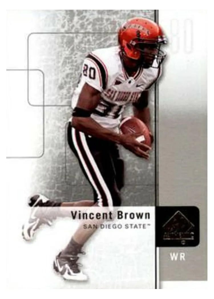 2011 SP Authentic Vincent Brown #59 card