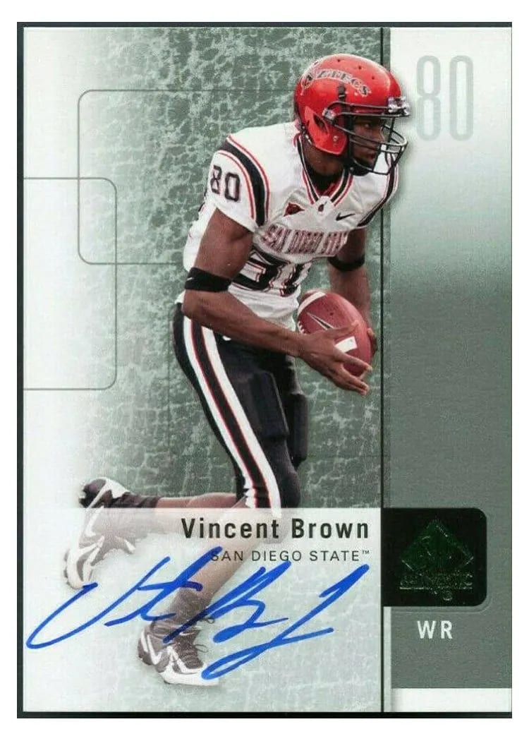 2011 SP Authentic Vincent Brown #59 card