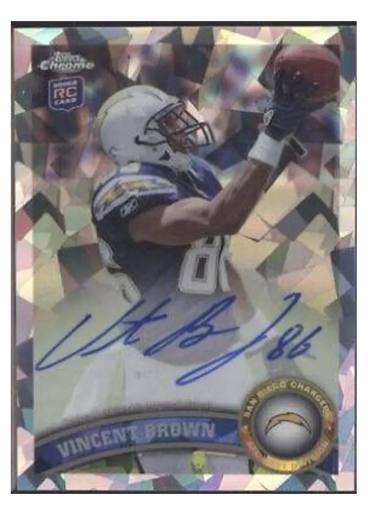 2011 Topps Chrome Vincent Brown #42 card