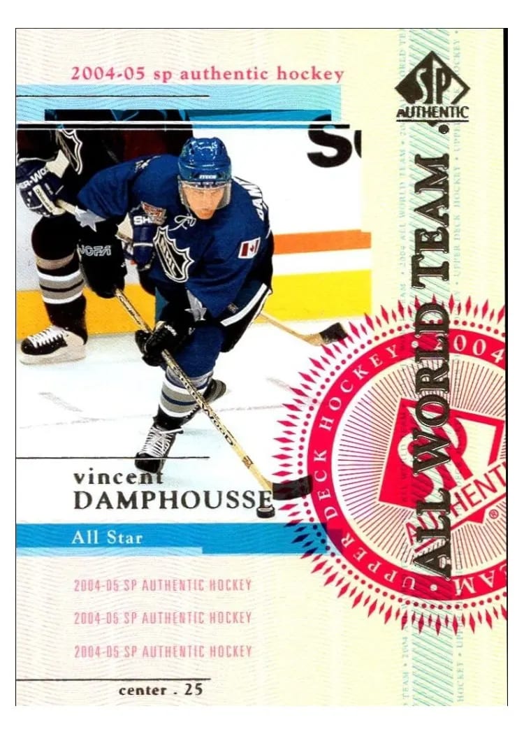 2004 SP Authentic Vincent Damphousse #139 card