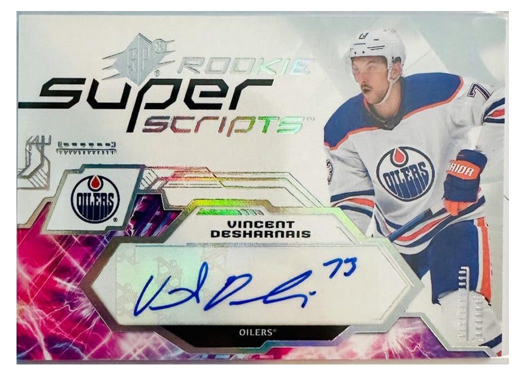 2023-24 SPx Rookie Superscripts Vincent Desharnais #SSR-VD card
