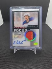 2023-24 Upper Deck Premier Premier Focus Autograph Patch Rookies Vincent Desharnais #PFR-VD card