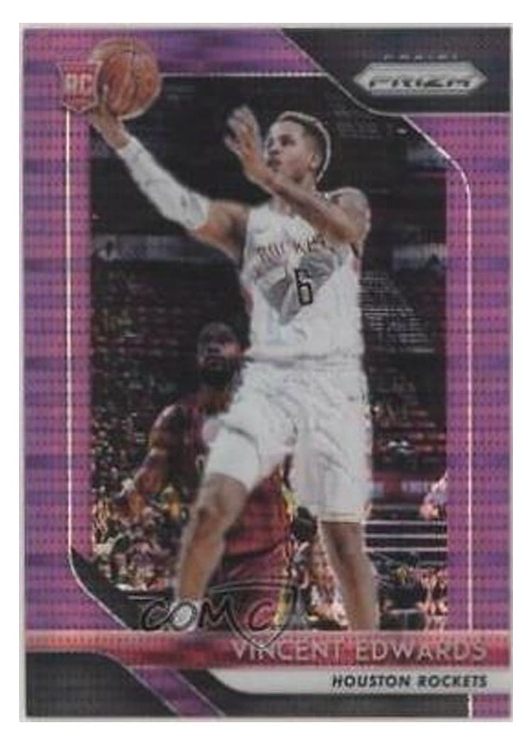2018-19 Panini Prizm Base Set Vincent Edwards Purple Prizm #14 card