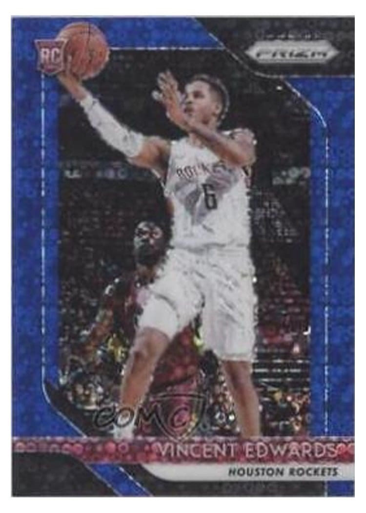2018-19 Panini Prizm Base Set Vincent Edwards Fast Break Prizm Blue #14 card