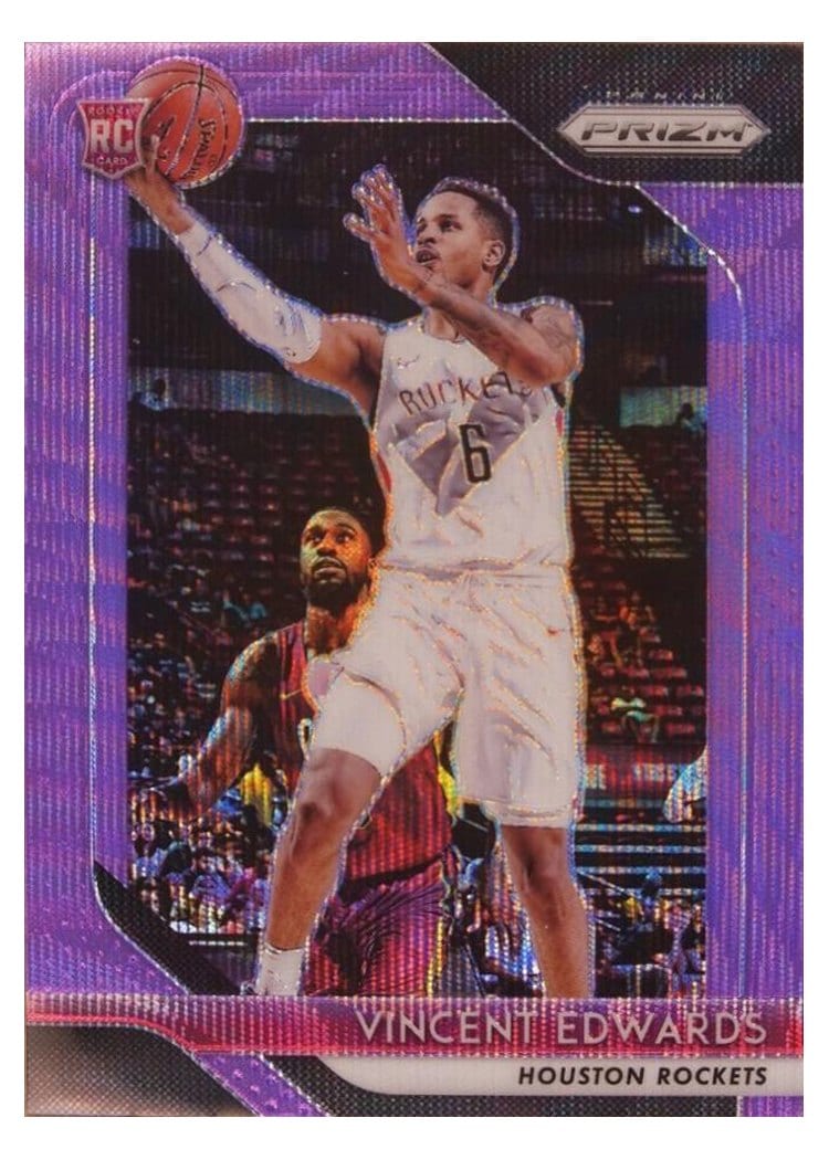 2018-19 Panini Prizm Base Set Vincent Edwards #14 card