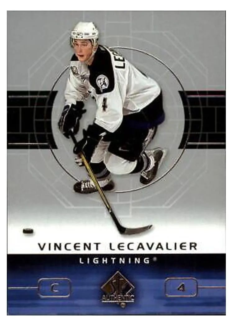 2002 SP Authentic Vincent Lecavalier #81 card