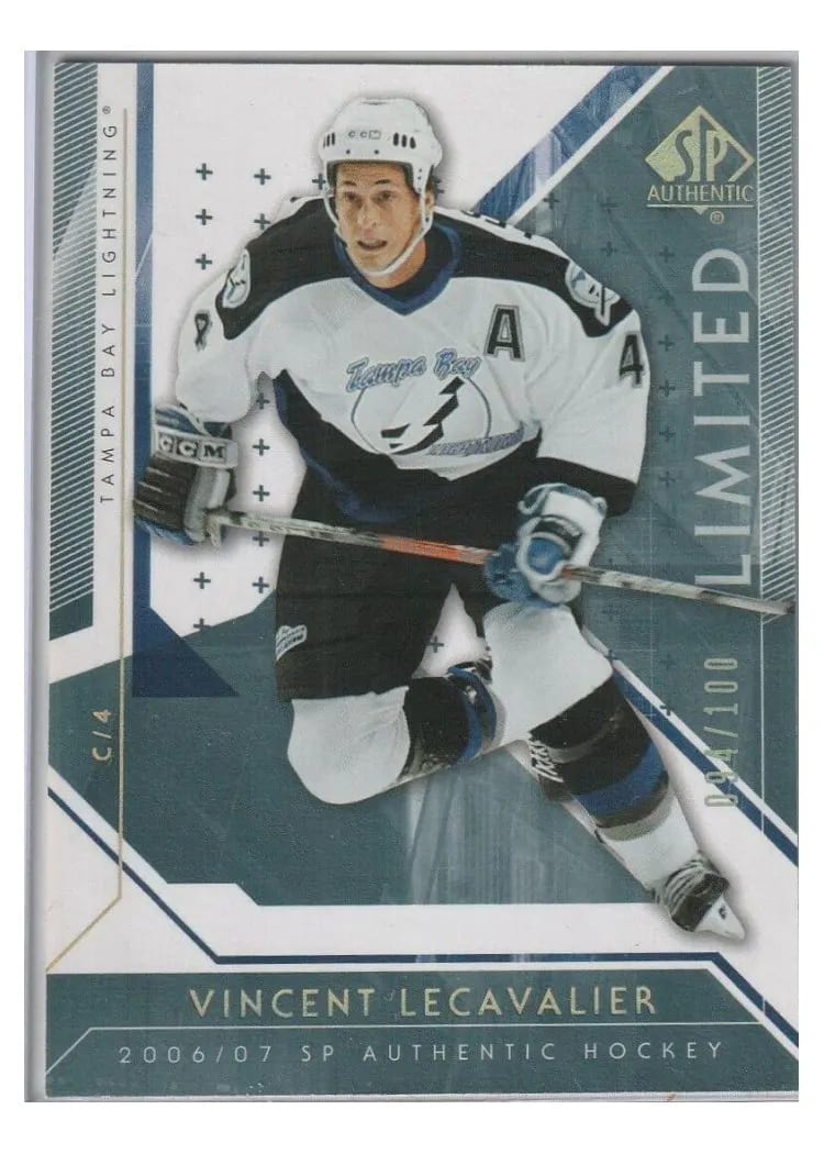 2006 SP Authentic Vincent Lecavalier #10 card