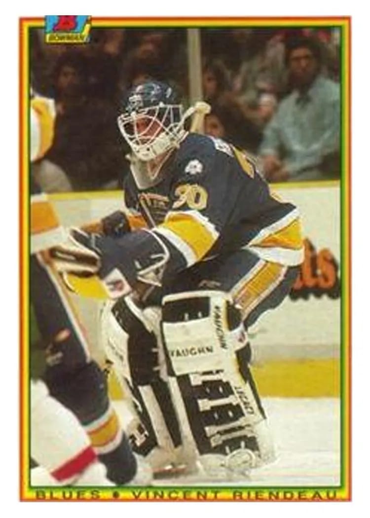 1990 Bowman vincent riendeau #20 card