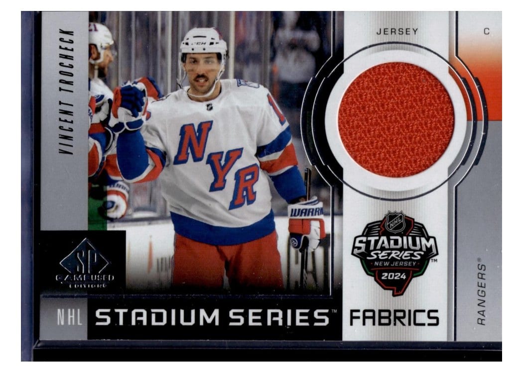 2024-25 SP Game Used 2024 Stadium Series Fabrics Vincent Trocheck #GSF-9 card