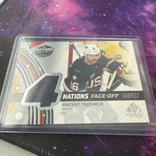 2025-26 SP Game Used 2025 4 Nations Face-Off Fabrics Vincent Trocheck #4N-VT card
