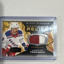 2025-26 Upper Deck Black Diamond Diamond Mine Relics Vincent Trocheck #DMR-VT card