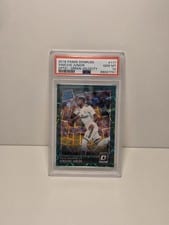 2018 Panini Donruss Vinicius Junior Optic Green Velocity #177 card