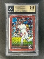 2018 Panini Donruss Vinicius Junior Optic Red Velocity #177 card