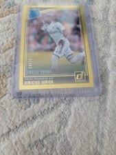2018 Panini Donruss Vinicius Junior Press Proof Gold #177 card