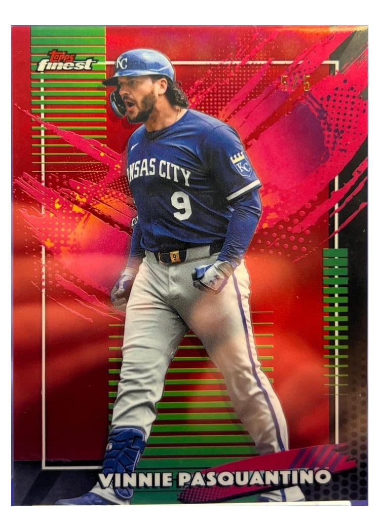 2026 Topps Finest Vinnie Pasquantino Red Refractor #244 card