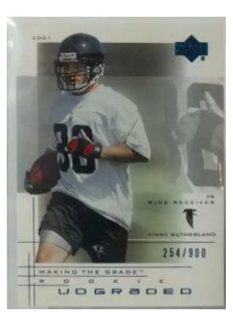2001 Upper Deck Graded Vinny Sutherland #66 card
