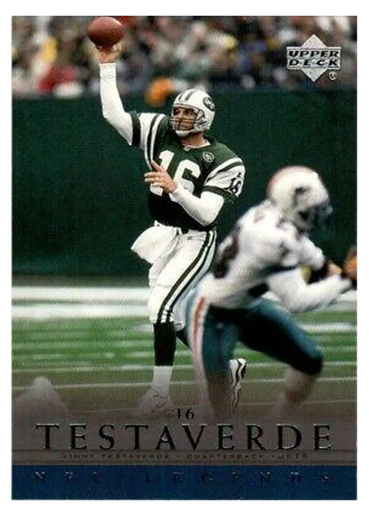 2000 Upper Deck Legends Vinny Testaverde #48 card
