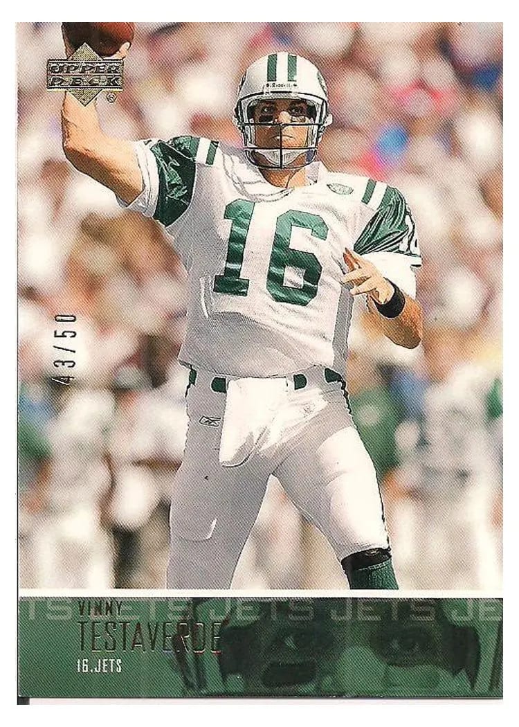 2003 Upper Deck Vinny Testaverde #67 card