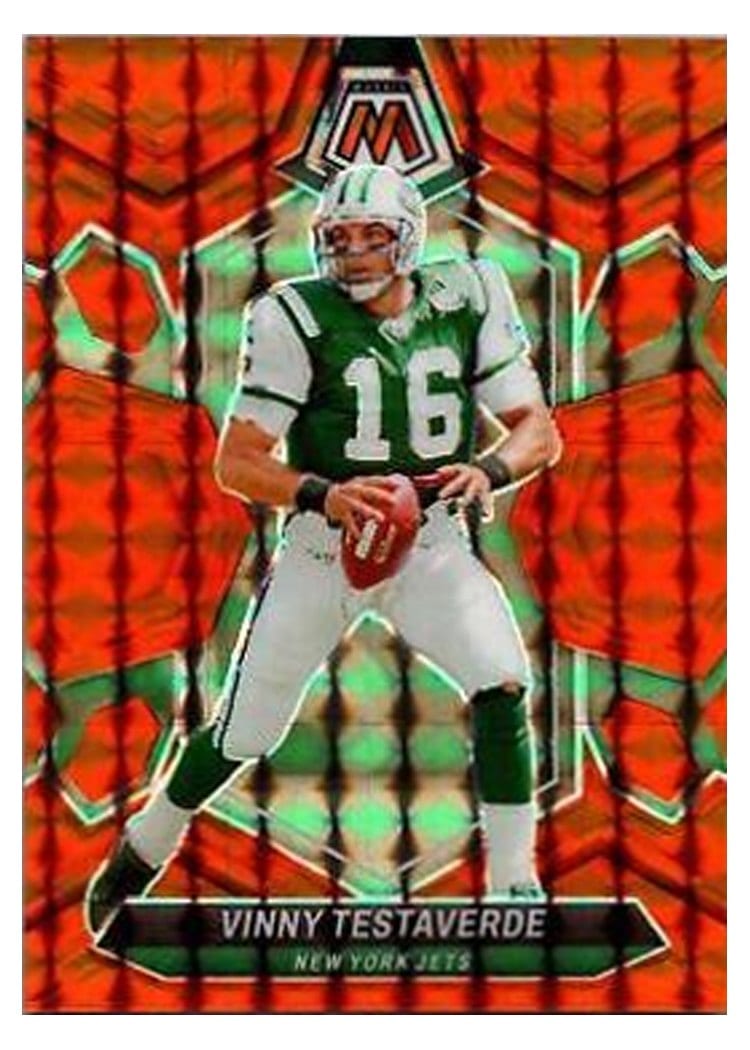 2024 Panini Mosaic Base Set Vinny Testaverde Orange #243 card