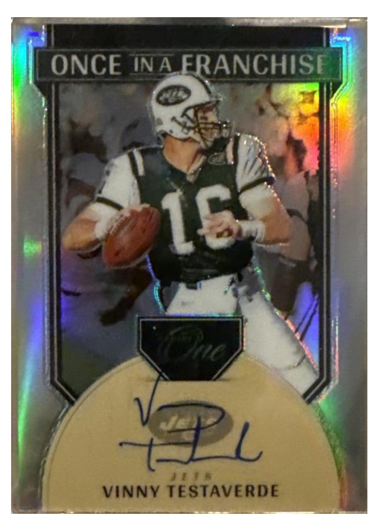 2024 Panini One Once in a Franchise Autographs Vinny Testaverde #346 card
