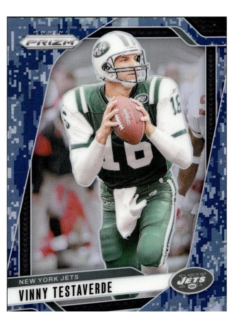 2024 Panini Prizm Base Set Vinny Testaverde Navy Camo #229 card