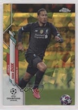 2019 Topps Chrome UEFA Champions League Sapphire Virgil van Dijk #50 card